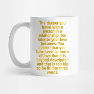 Beyond I love you messages Mug